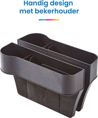 YONO Organizer met Bekerhouder Auto - Universele Autostoel Accessoires - Drankhouder - 2 stuks