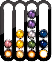 YONO Capsulehouder geschikt voor Nespresso Vertuo Capsules - Zelfklevende Wandhouder Cups - Cuphouder - 20 stuks - Zwart