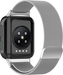 YONO Milanees Bandje geschikt voor Oppo Watch 41mm - Metalen Armband – Zilver