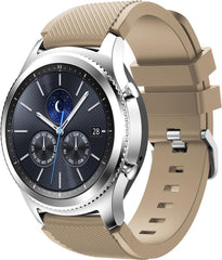 YONO Classic Bandje 22mm - Horlogebandje geschikt voor Samsung Galaxy Watch 46mm / 3 (45mm) / Gear s3 - Polar Vantage M2 / Grit X - Garmin Vivoactive 4 / Venu 2 - Huawei Watch GT 3 (pro) / 2 - Amazfit GTR - Beige