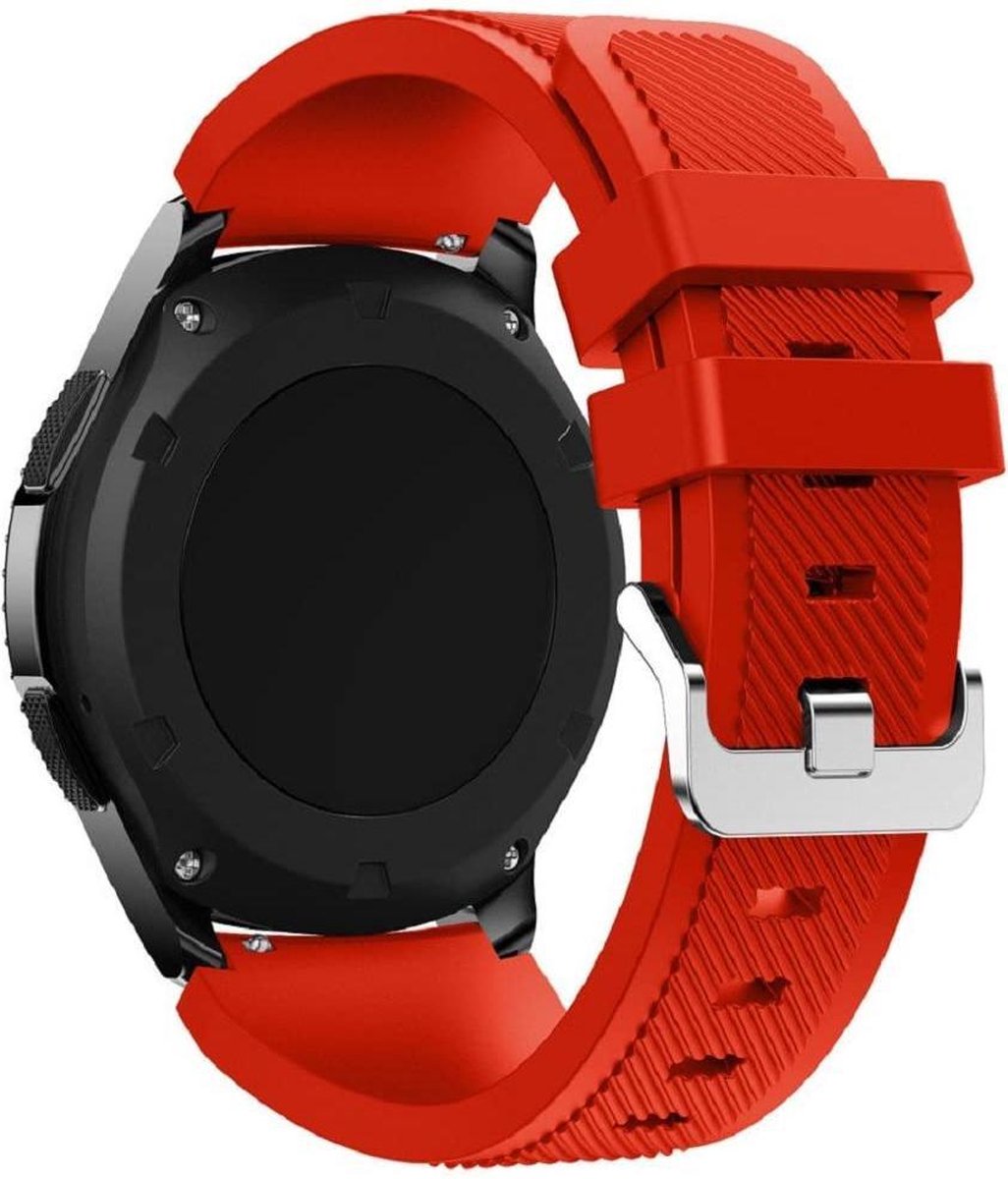 YONO Bandje geschikt voor Samsung Galaxy Watch 3 45mm - Siliconen - Rood