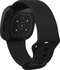 YONO Bandje geschikt voor Fitbit Versa 4 / 3 / Sense – Siliconen – Zwart – Large