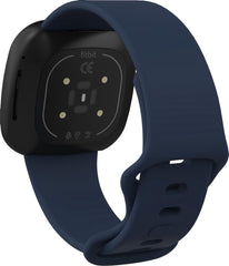 YONO Bandje geschikt voor Fitbit Versa 4 / 3 / Sense – Siliconen – Donkerblauw – Large