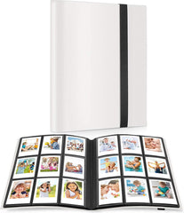 YONO Fotoalbum 360 voor Instant Camera Fotopapier - Fotoboek Geschikt voor Fujifilm Instax Mini 12 / 11 / 9 / 8 / 7s / 25 / 90 / Link / SP-2 / Liplay - Film Polaroid - Kodak - Square en Meer - Wit