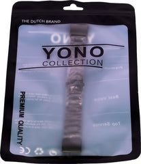 Metalen Bandje Zwart geschikt voor FitBit Charge 2 - Premium RVS Armband Black