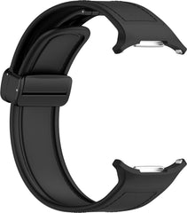 YONO Sport Leren Bandje geschikt voor Samsung Galaxy Watch Ultra 47mm - Siliconen en Leer Hybride Horlogebandje - Zwart