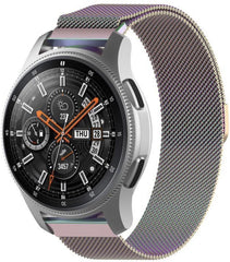 YONO Milanees Bandje 22mm - Horlogebandje geschikt voor Samsung Galaxy Watch 46mm / 3 (45mm) / Gear s3 - Polar Vantage M2 / Grit X - Huawei Watch GT 3 (pro) / 2 - Amazfit GTR - Regenboog