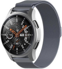 YONO Milanees Bandje 22mm - Horlogebandje geschikt voor Samsung Galaxy Watch 46mm / 3 (45mm) / Gear s3 - Polar Vantage M2 / Grit X - Huawei Watch GT 3 (pro) / 2 - Amazfit GTR - Grijs