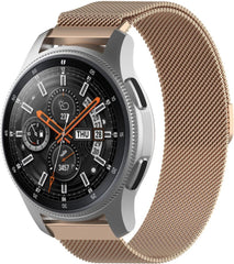 YONO Milanees Bandje 22mm - Horlogebandje geschikt voor Samsung Galaxy Watch 46mm / 3 (45mm) / Gear s3 - Polar Vantage M2 / Grit X - Huawei Watch GT 3 (pro) / 2 - Amazfit GTR - Rose Gold