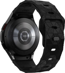 YONO Hexagon Bandje 20mm - Horlogebandje geschikt voor Samsung Galaxy Watch 7/6/5/4 (40/43/44/47mm Classic & Pro) - Zwart