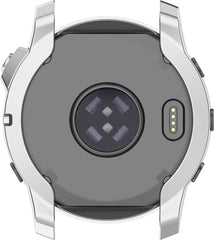 YONO Bumper geschikt voor Garmin Fenix 7S - Siliconen Hoesje - Bescherming Case - Zilver