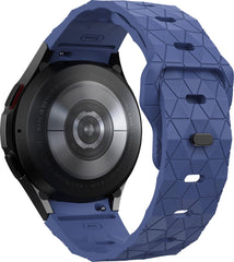 YONO Hexagon Bandje 20mm - Horlogebandje geschikt voor Samsung Galaxy Watch 7/6/5/4 (40/43/44/47mm Classic & Pro) - Donkerblauw