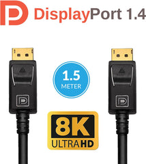 YONO Premium Displayport Kabel 1.4 - 1.5 Meter
