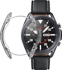 Bumper geschikt voor Samsung Galaxy Watch 3 41mm – Siliconen Case Screenprotector – Transparant