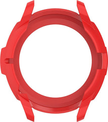 YONO Armor Bumper geschikt voor Samsung Galaxy Watch 4 42mm - Siliconen Case Hoesje met Ringbeschermer - Rood