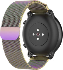 YONO Milanees Bandje 22mm - Horlogebandje geschikt voor Samsung Galaxy Watch 46mm / 3 (45mm) / Gear s3 - Polar Vantage M2 / Grit X - Huawei Watch GT 3 (pro) / 2 - Amazfit GTR - Regenboog