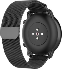 YONO Milanees Bandje 22mm - Horlogebandje geschikt voor Samsung Galaxy Watch 46mm / 3 (45mm) / Gear s3 - Polar Vantage M2 / Grit X - Huawei Watch GT 3 (pro) / 2 - Amazfit GTR - Zwart