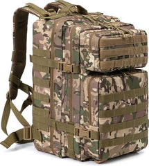 YONO Tactical Backpack Militaire Rugzak - Tactische Wandelrugzak Leger - 45L - Donkergroen Camouflage