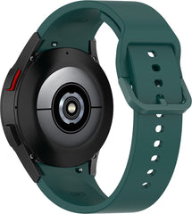 YONO Bandje geschikt voor Samsung Galaxy Watch 6 / 5 / Pro / 4 - Perfect Fit - Donkergroen