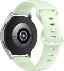 YONO Siliconen Soft Bandje 22mm - Horlogebandje geschikt voor Samsung Galaxy Watch 46mm / 3 (45mm) / Gear s3 - Polar Vantage M2 / Grit X - Huawei Watch GT 3 (pro) / 2 - Amazfit GTR - Mintgroen - Small