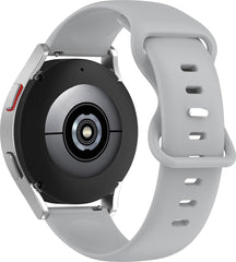 YONO Siliconen Soft Bandje 22mm - Horlogebandje geschikt voor Samsung Galaxy Watch 46mm / 3 (45mm) / Gear s3 - Polar Vantage M2 / Grit X - Huawei Watch GT 3 (pro) / 2 - Amazfit GTR - Grijs - Large