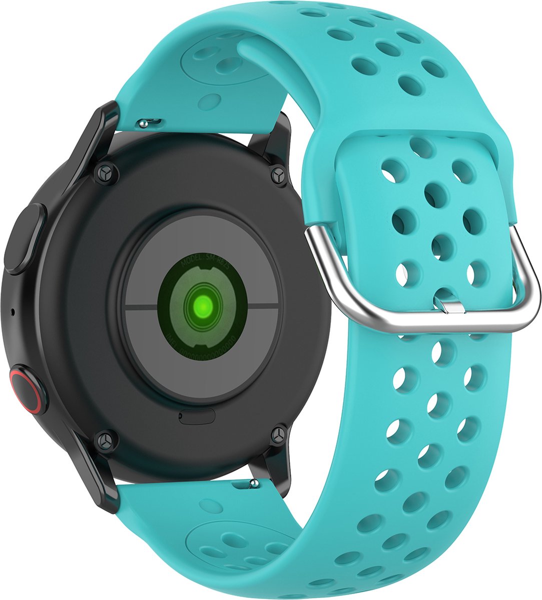 YONO Sport Air Bandje 20mm - Horlogebandje geschikt voor Samsung Galaxy Watch 7/6/5 / Pro / 4 / 3 / Active 2 - Garmin Approach / Forerunner / Venu 2 Plus / SQ / Vivomove - Polar Ignite / Unite – Huawei - Turquoise