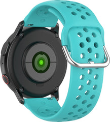 YONO Sport Air Bandje 20mm - Horlogebandje geschikt voor Samsung Galaxy Watch 7/6/5 / Pro / 4 / 3 / Active 2 - Garmin Approach / Forerunner / Venu 2 Plus / SQ / Vivomove - Polar Ignite / Unite – Huawei - Turquoise