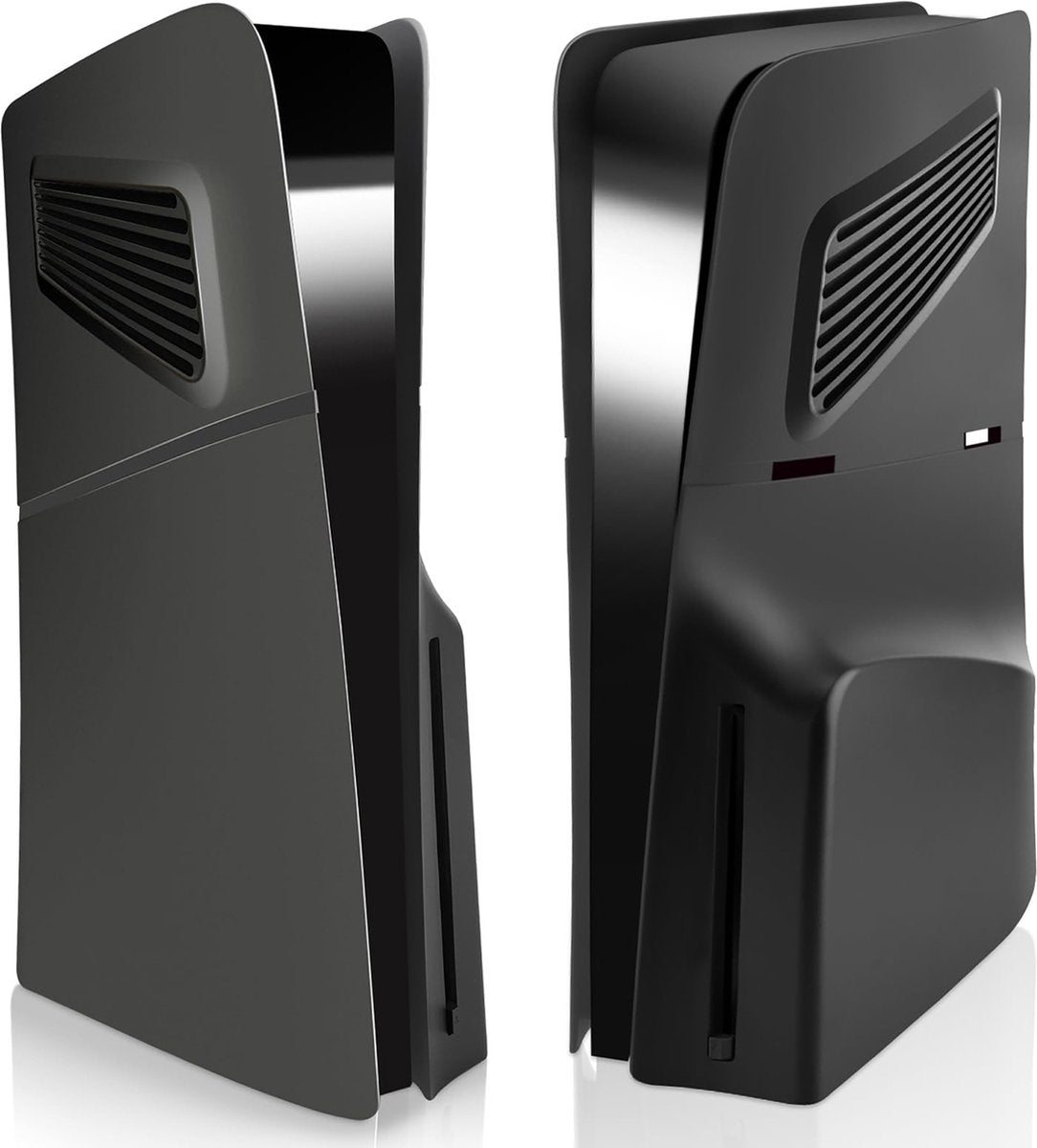 YONO Faceplate geschikt voor Playstation 5 SLIM Disc Edition - PS5 Console Skin Cover Accessoires - Zwart