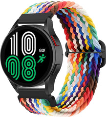 YONO Nylon Stretch Bandje 22mm - Horlogebandje geschikt voor Samsung Galaxy Watch 46mm / 3 (45mm) / Gear s3 - Polar Vantage M2 / Grit X - Huawei Watch GT 3 (pro) / 2 - Amazfit GTR - Multicolour