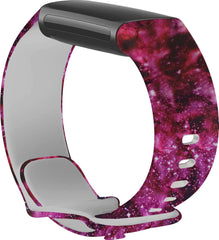 YONO Special Siliconen Bandje geschikt voor Fitbit Charge 5 / 6 - Sterrenstof - Large