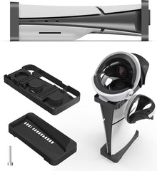 YONO Smart Standaard geschikt voor Playstation 5 Slim - PS5 Horizontale en Verticale Houder in 1 - Stand Liggend - Zwart