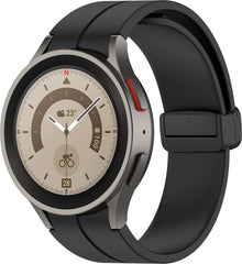 YONO Luxe Siliconen Sport Bandje 20mm geschikt voor Samsung Galaxy Watch 7 / 6 / 5 / 4 (40/43/44/47 mm) - Zwart