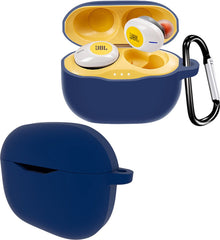 YONO Hoesje geschikt voor JBL Tune 125TWS – Siliconen Case – Donkerblauw