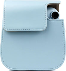 YONO Case geschikt voor Fujifilm Instax Mini 11 / 9 / 8 – Hoesje met Draagriem – Camera Tas - Blauw