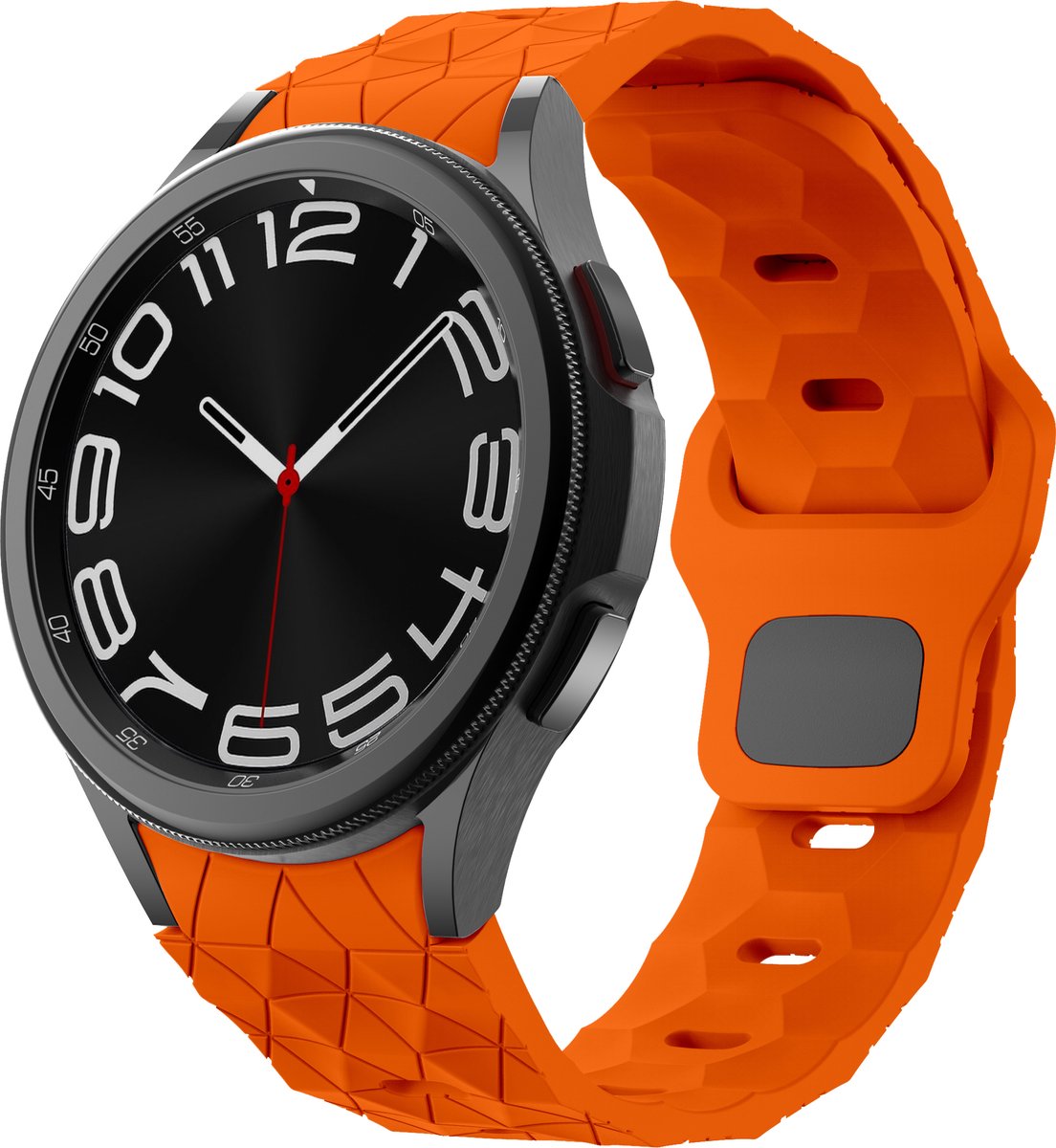 YONO Hexagon Bandje 20mm - Horlogebandje geschikt voor Samsung Galaxy Watch 7/6/5/4 (40/43/44/47mm Classic & Pro) - Oranje