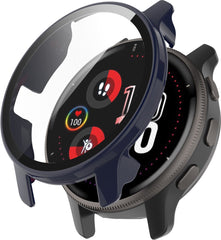 YONO Case geschikt voor Garmin Venu 2 Plus - Screen Protector Hoesje - Full Cover Bumper - Donkerblauw