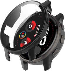 YONO Case geschikt voor Garmin Venu 2 Plus - Screen Protector Hoesje - Full Cover Bumper - Zwart