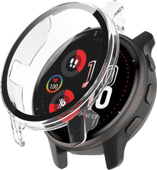 YONO Case geschikt voor Garmin Venu 2 Plus - Screen Protector Hoesje - Full Cover Bumper - Transparant