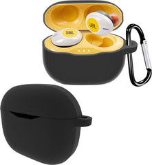 YONO Hoesje geschikt voor JBL Tune 125TWS – Siliconen Case – Zwart