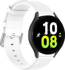 YONO Bandje geschikt voor Samsung Galaxy Watch 5 - Vacca Leer - Wit