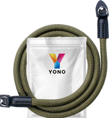 YONO Camera Riem Nylon voor Compact Camera en Systeemcamera - Vintage Schouder Strap geschikt voor Canon / Nikon / Sony / Panasonic - Donkergroen