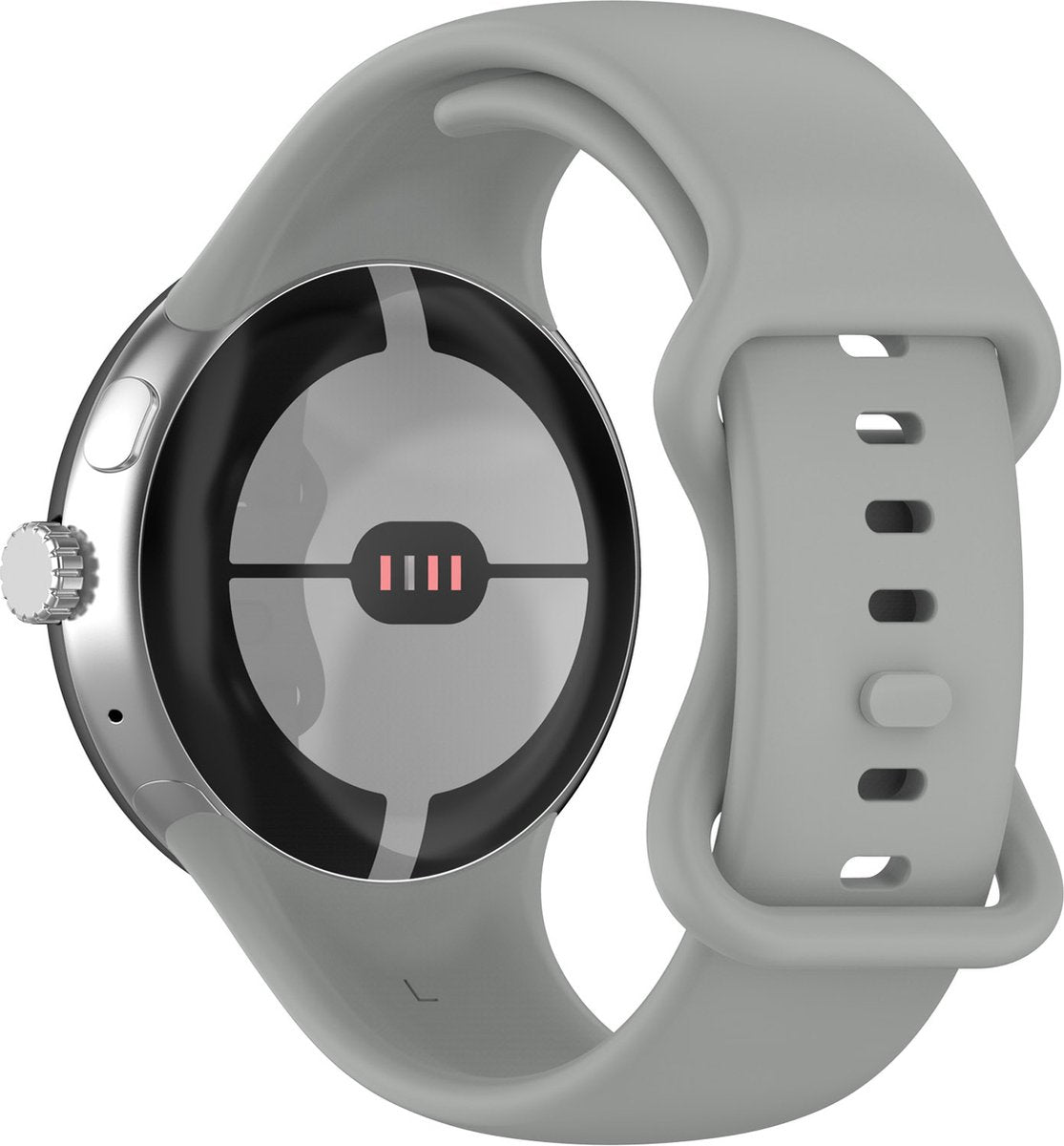 YONO Bandje geschikt voor Google Pixel 2 - Siliconen Armband - Grijs