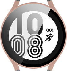 YONO Case geschikt voor Galaxy Watch 4 40mm - Screen Protector Hoesje - Full Cover Bumper - Lichtroze