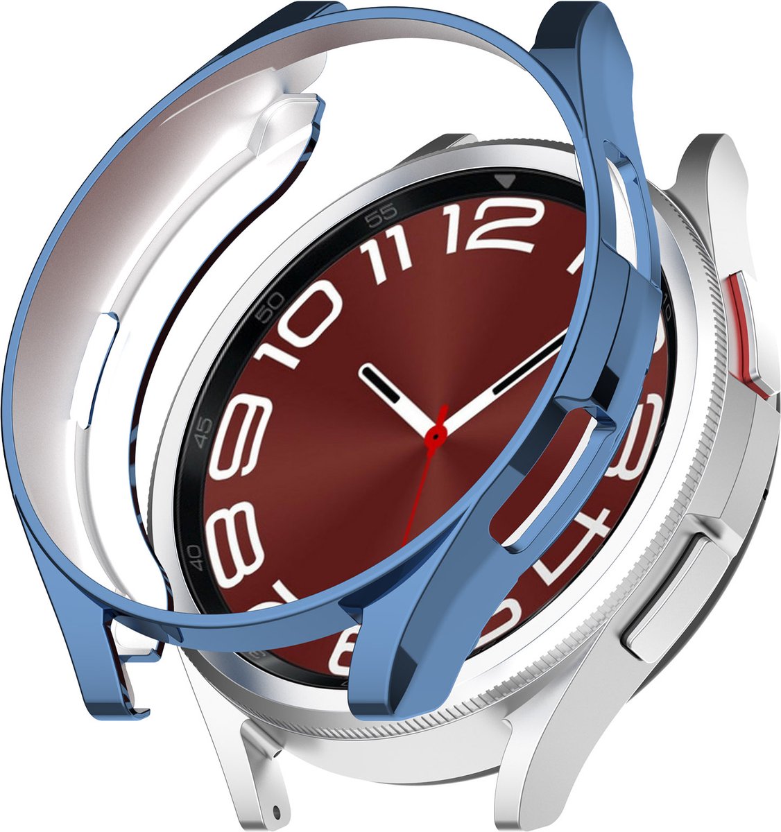 YONO Bumper geschikt voor Samsung Galaxy Watch 6 Classic - 43mm - Hoesje - Case - Blauw