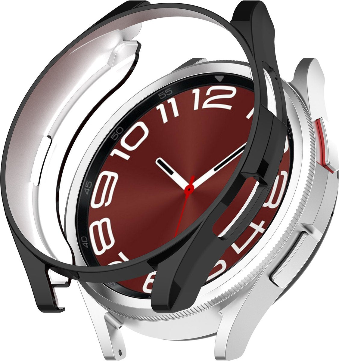 YONO Bumper geschikt voor Samsung Galaxy Watch 6 Classic - 43mm - Hoesje - Case - Zwart