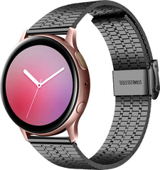 YONO Miami Schakel Bandje 22mm - Horlogebandje geschikt voor Samsung Galaxy Watch 46mm / 3 (45mm) / Gear s3 - Polar Vantage M2 / Grit X - Huawei Watch GT 3 (pro) / 2 - Amazfit GTR - Zwart