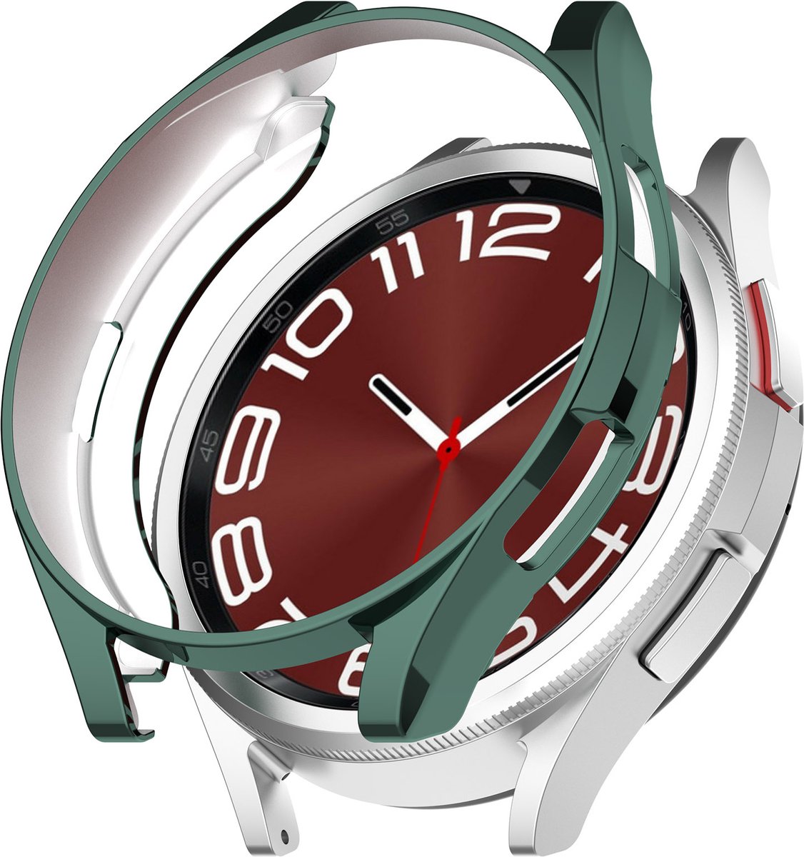 YONO Bumper geschikt voor Samsung Galaxy Watch 6 Classic - 43mm - Hoesje - Case - Donkergroen