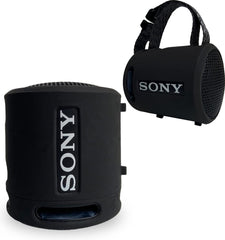 YONO Soft Case geschikt voor Sony SRS-XB100 / SRS-XB13 - Siliconen Hoesje - Zwart