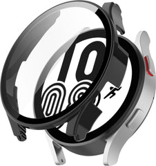 YONO Case geschikt voor Galaxy Watch 4 40mm - Screen Protector Hoesje - Full Cover Bumper - Zwart