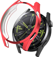 YONO Bumper geschikt voor Huawei Watch GT 3 - 42mm - Full Cover Soft Case - Hoesje - Rood